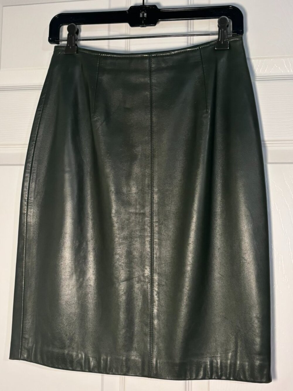 Ellen Tracy Vintage Leather Pencil Skirt